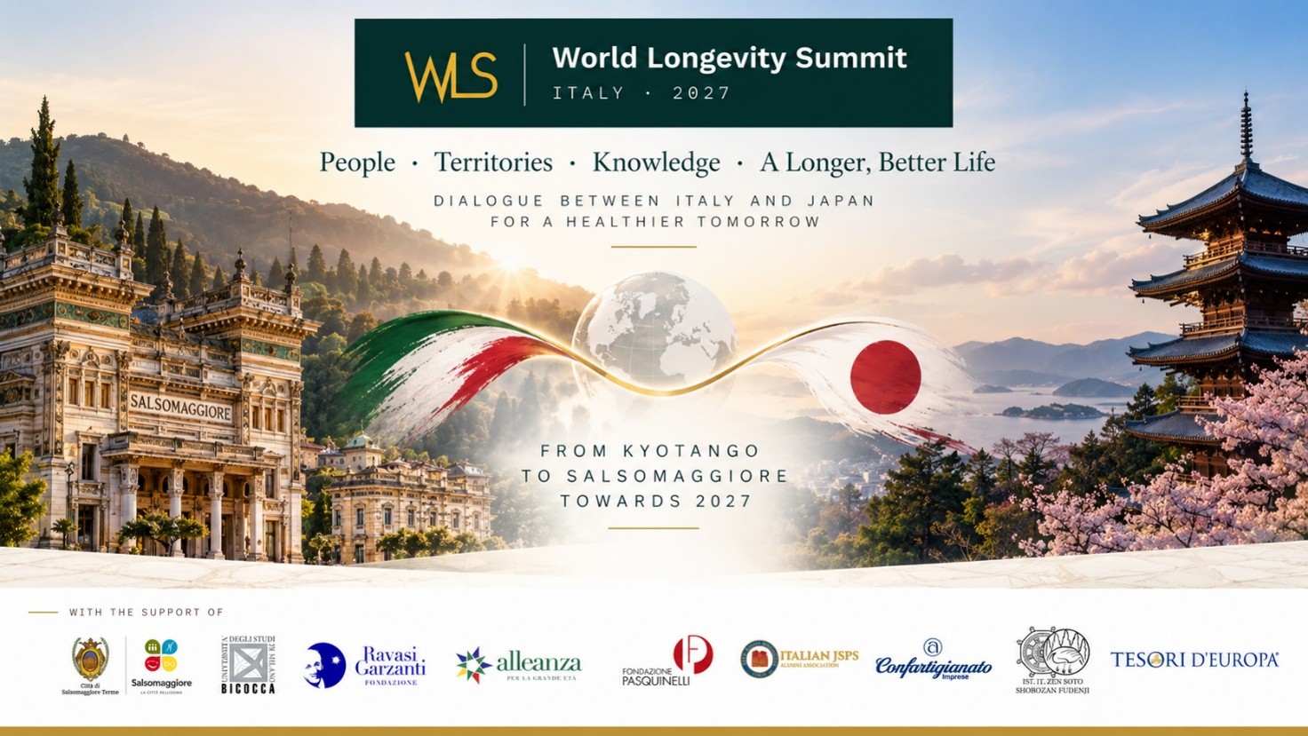 Tesori d'Europa on the Road to the World Longevity Summit 2027: From Kyotango to Salsomaggiore, a Bridge Between Italy and Japan for a New Culture of Longevity